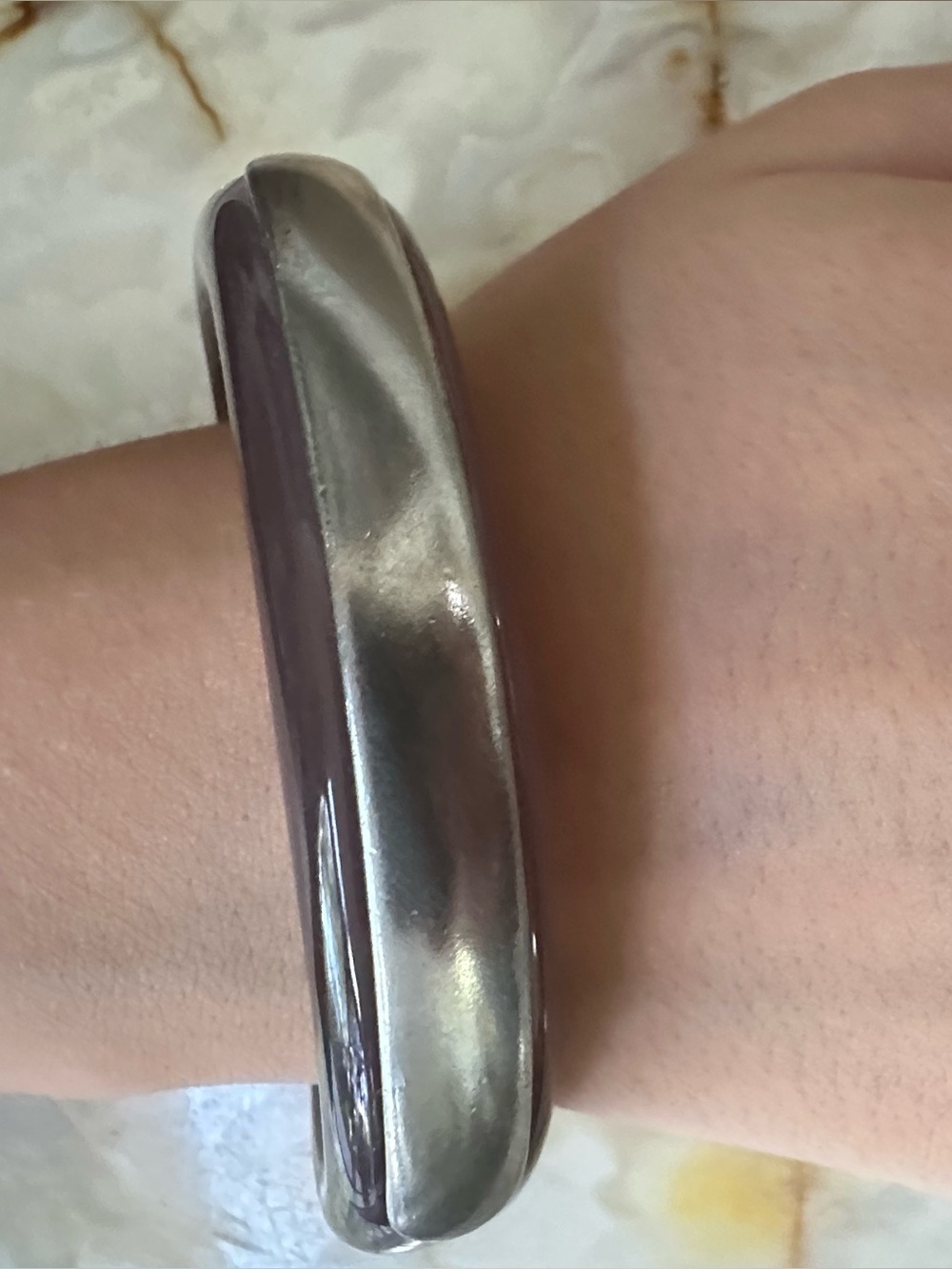 PITANIELLO-BOSTON Silver Bangle Bracelet​